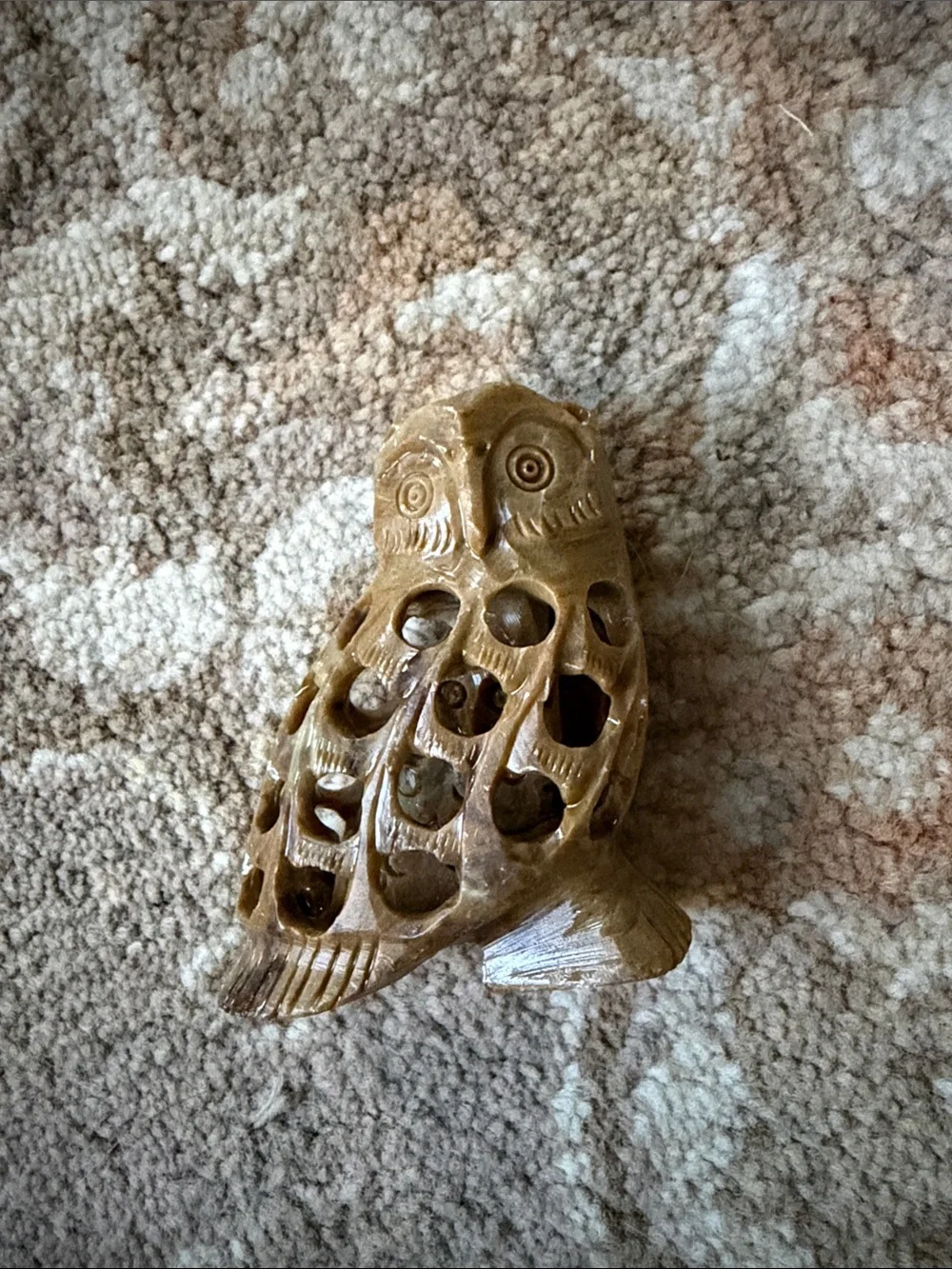 Vintage Brown Owl Natural Stone